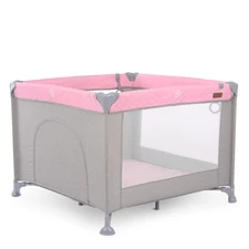 Детский манеж ME 1097 CASTLE Pink Gray - El Camino